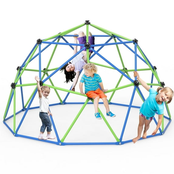 WOSTOO 10FT Climbing Dome,Kids Dome Climber Jungle Gym Outdoor Toddler Play Set for Kids 3-10 Year Outdoor Play , Supports up to 880lbs