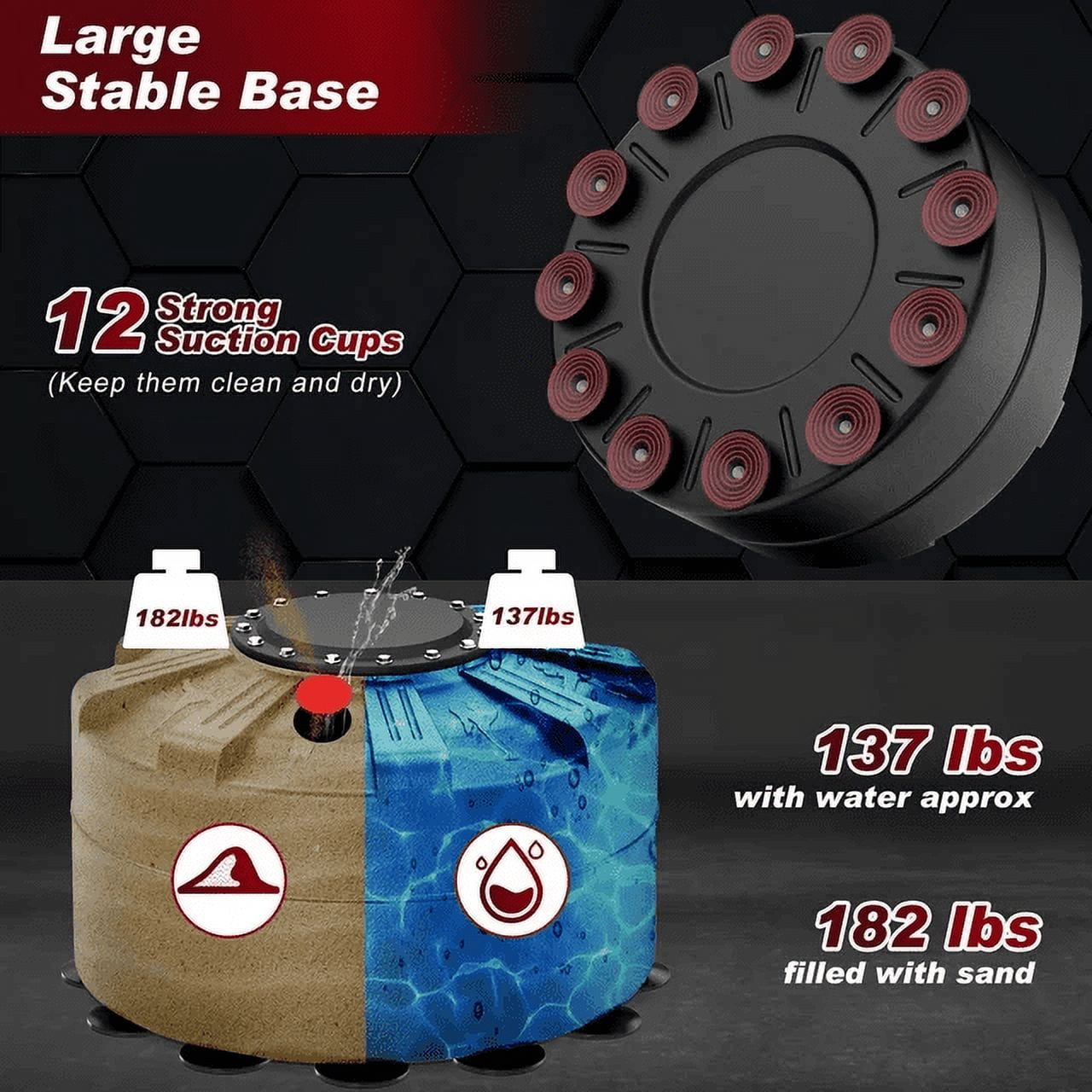 XDDIAS Punching Bag with Stand, Punching Bag for Adults, Boxing Bag with Stand 70''-205lbs Freestanding Punching Bag for Adult Youth Kids - Men Women Stand Kickboxing Bag for Home Office Gym