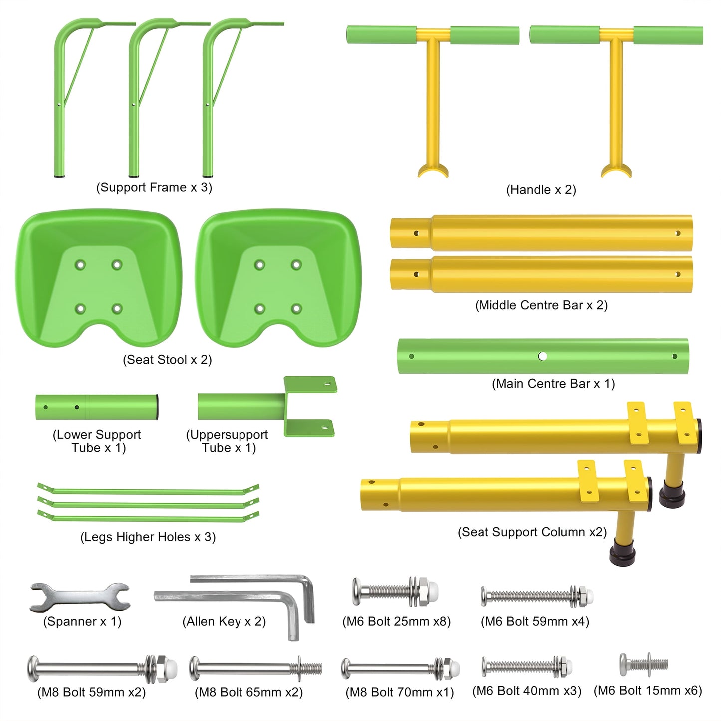 GIKPAL Kids Seesaw, Spinning Teeter Totter, 360 Degrees Rotating Kids Outdoor Playground Equipment for 3-6 Years Old Kids, Toddlers, Boys, Children