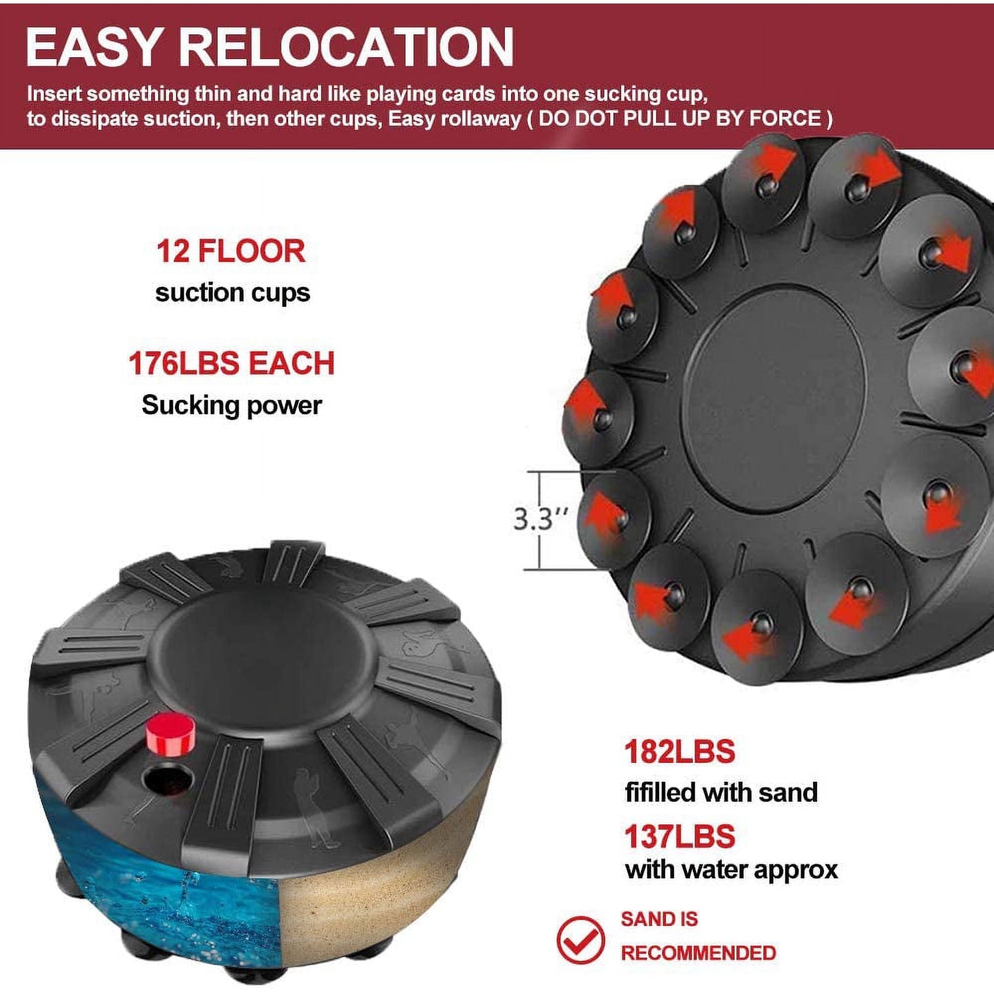 GIKPAL Freestanding Punching Bag with Stand, 67'' - 182lbs Heavy Boxing Bag with Stand Combo with Boxing Gloves Kickboxing Bag for Adults Youth