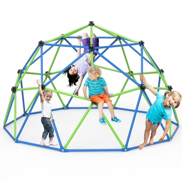 10FT Climbing Dome,Kids Dome Climber Jungle Gym Outdoor Toddler Play Set for Kids 3-10 Year Outdoor Play , Supports up to 880lbs