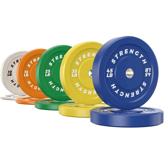 GIKPAL 260lbs 2-inch Olympic Weight Plates,10lb to 45lb Rubber Bumper Plates with Steel Hub for Strength Training, Weightlifting, Crossfit,Weight Plate for Barbell