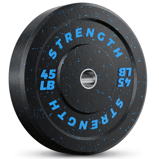 GIKPAL 45lb 2-inch Olympic Weight Plates, Durable Recycled Rubber - Low Noise & Floor Protection - Quick Identification, 10lb to 55lb Weights - Ideal for Weightlifting & CrossFit