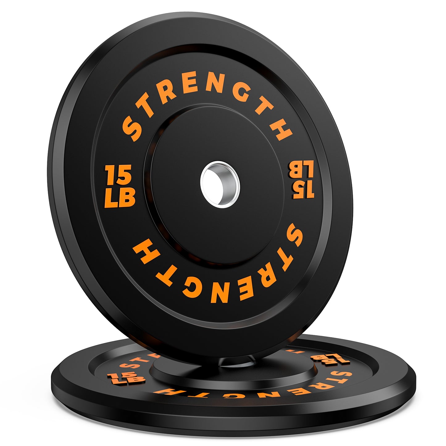 GIKPAL 30lb Bumper Plates, 2-Inch Olympic Weight Plates with Steel Hub, Eco-Friendly Rubber - Impact-Resistant & Floor Protection - Ideal for High-Intensity Workouts.