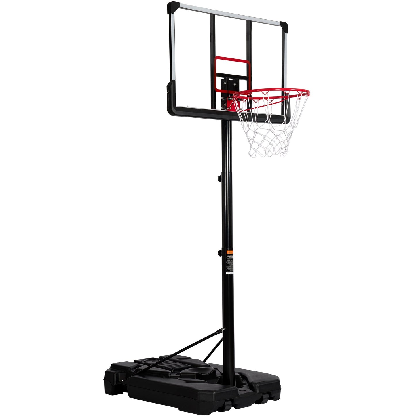 Portable Basketball Hoop & Goal with Vertical Jump Measurement, Outdoor Basketball System with 6.6-10ft Height Adjustment for Youth, Adults