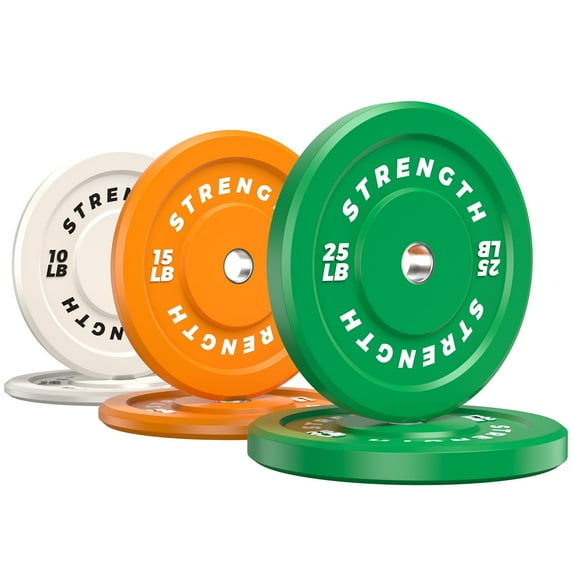 GIKPAL 100lbs 2-inch Olympic Weight Plates,- Low Noise & Floor Protection , 10lb to 45lb Weights for Strength Training, Weightlifting, Crossfit, Weight Plate for Barbell