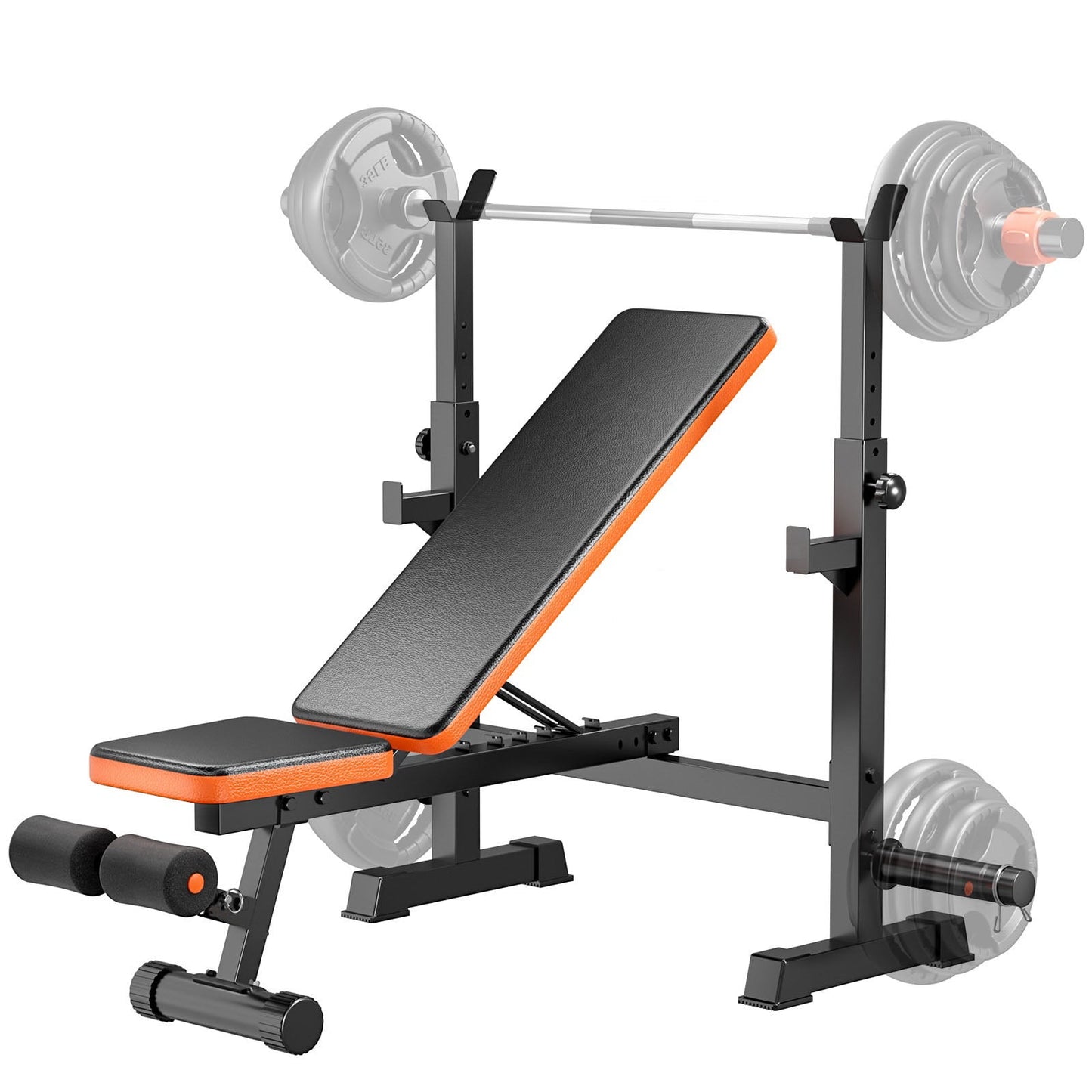 GIKPAL 800lbs Adjustable Weight Bench,Versatile Workout Bench with Preacher Curl and Leg Developer