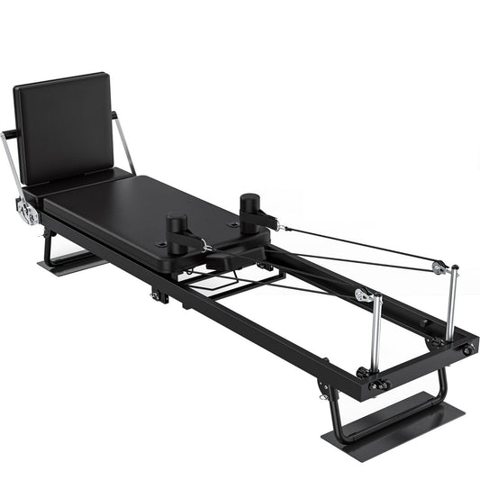 GIKPAL 92" Foldable Pilates Reformer Machine for Home Gym,Balanced Body Pilates Exercise Equipment with Jump Board