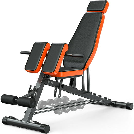 GIKPAL Heavy-duty 8 Positions Adjustable Weight Bench Workout Bench