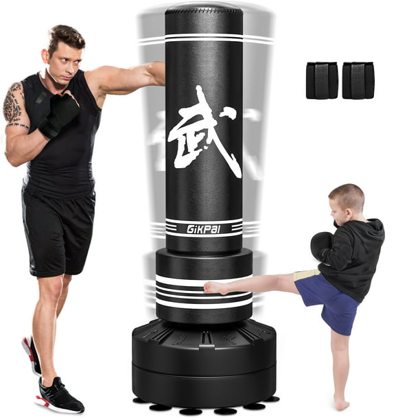 GIKPAL Punching Bag 67''-182lbs Heavy Boxing Bag with Stand for Adult Youth Kids - Freestanding Kickboxing Bag for Home Gym Office