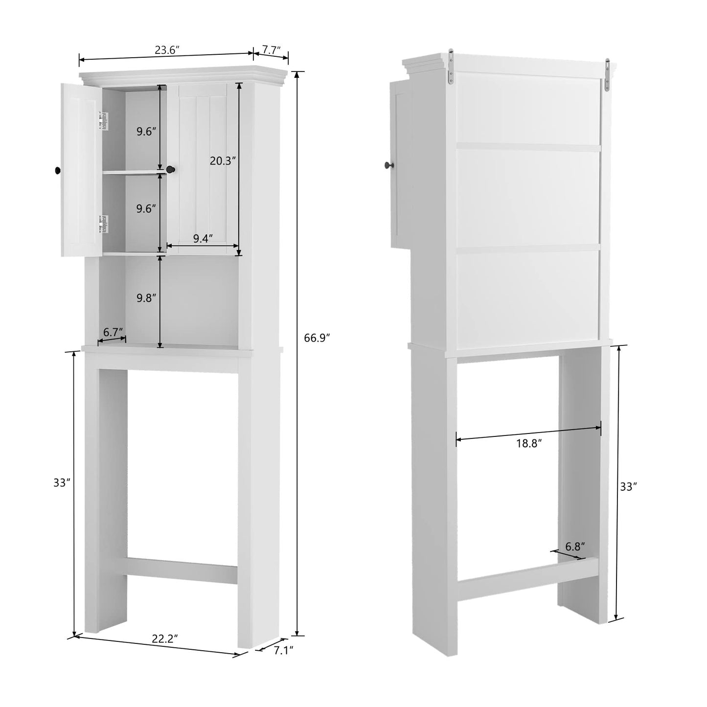 Renfox Over The Toilet Storage Cabinet