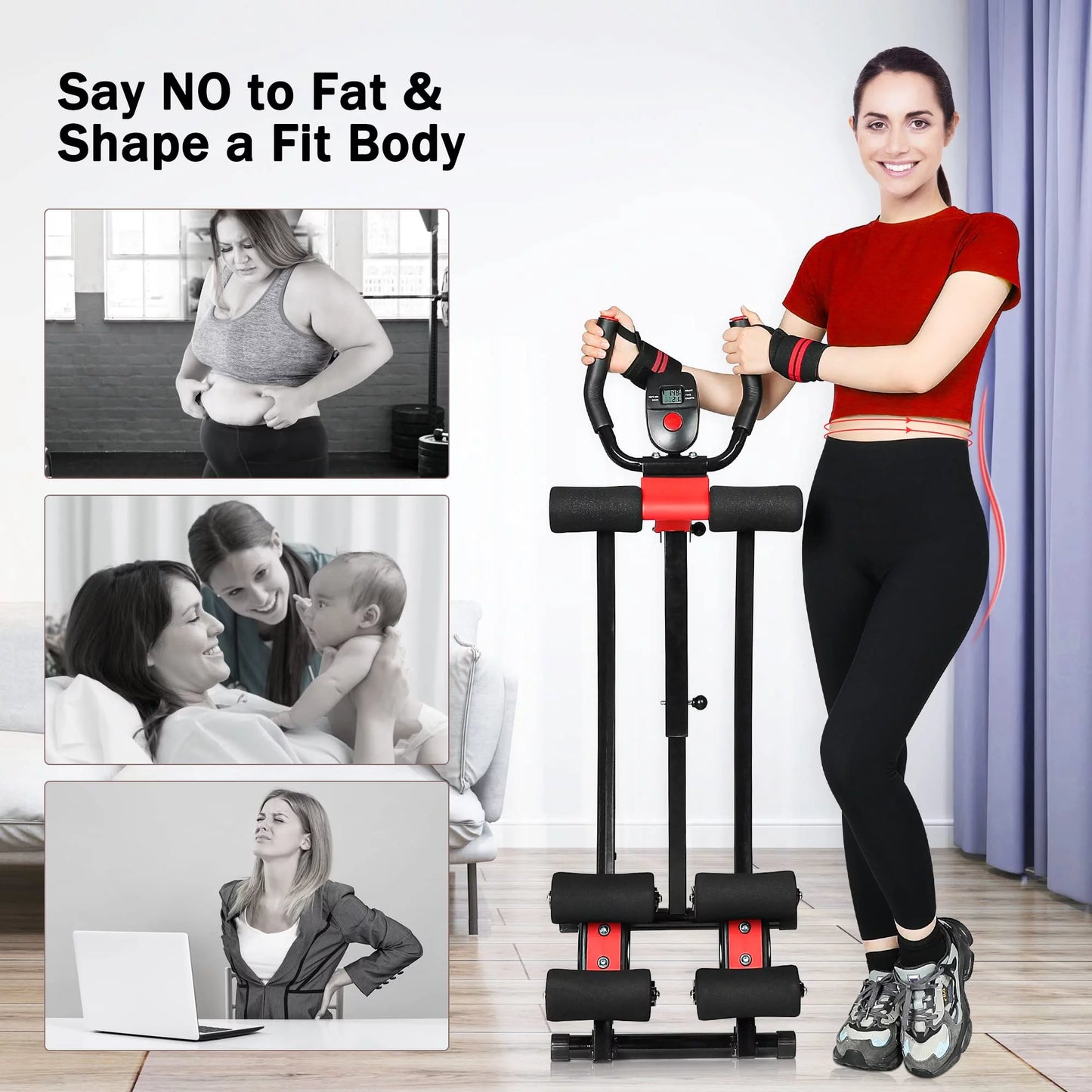 Renfox Ab Machine Ab Workout Equipment for Home Gym