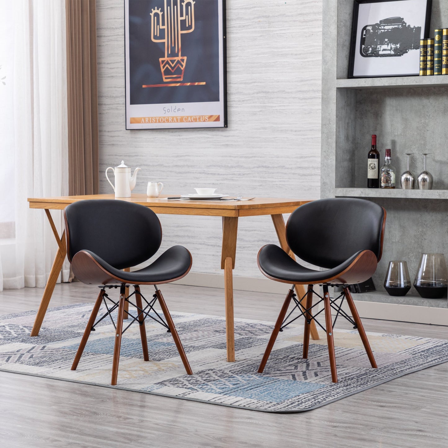 Renfox Mid-Century Modern Accent Chairs