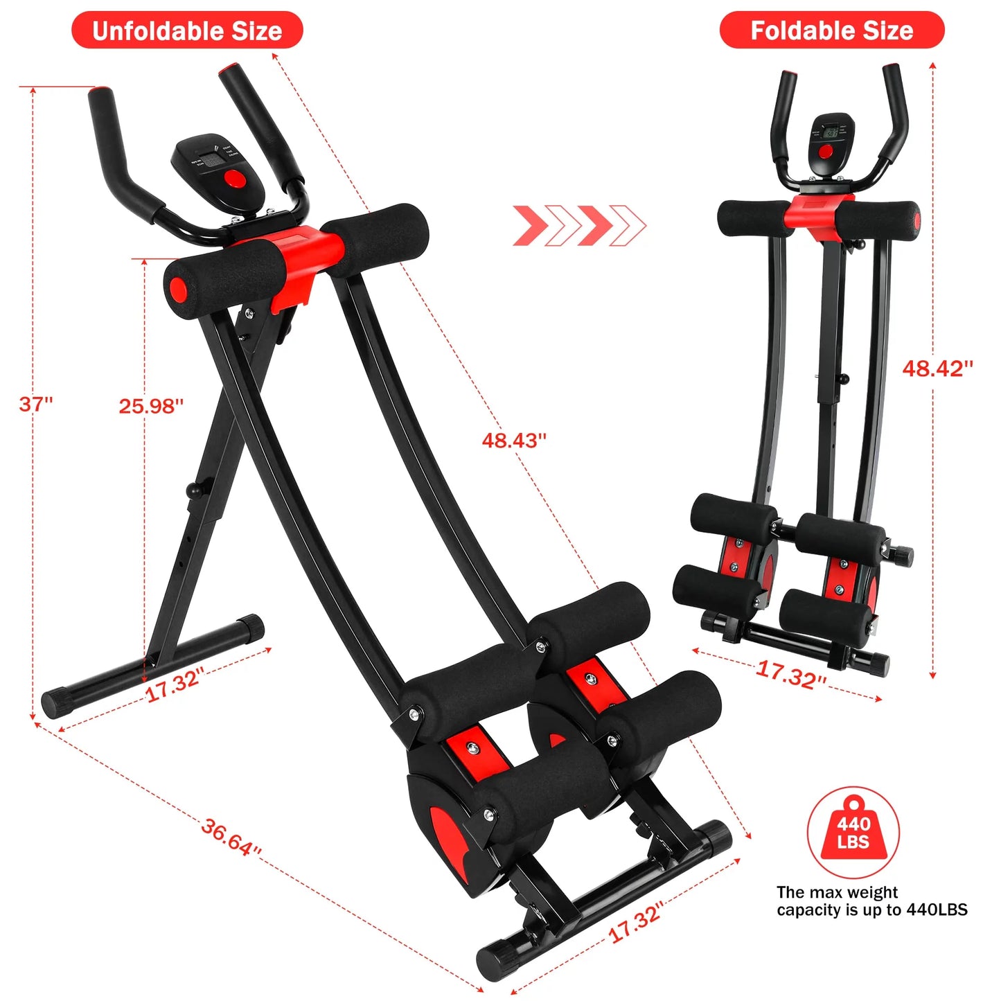 Renfox Ab Machine Ab Workout Equipment for Home Gym