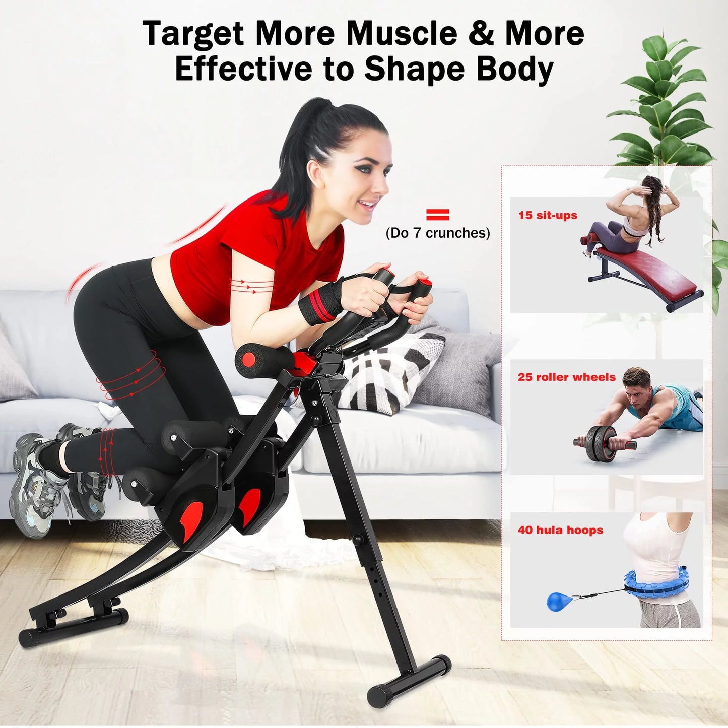 Renfox Ab Machine Ab Workout Equipment for Home Gym