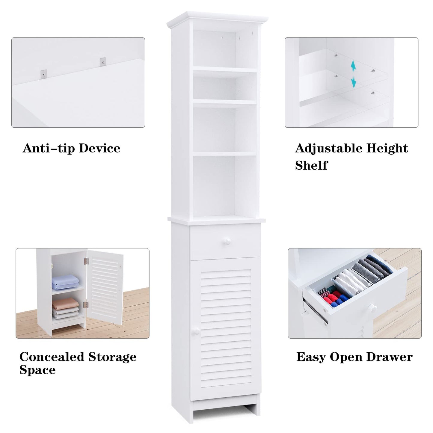 Renfox Bathroom Storage Cabinet